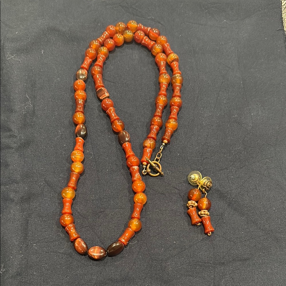 Handmade Carnelian necklace